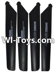 MingJi 812 Spare Parts-03 Propellers,Main rotor blades(4pcs)-Black,MingJi 812 RC Helicopter Spare Parts MJ812 Parts Replacement Accessories